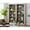 White, variant on Pemberly Row 8' Tall Wood Bookcase Wall With Ladder Aged Office Bookcases - Gray