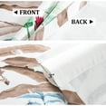 thumbnail image 5 of VOGOL Farmhouse Botanical Series Valance, Faux Linen Light Filtering Window Curtains for Bedroom, Rod Pocket Valance for Living Room Kitchen, 52 x 18 Inches, 5 of 7
