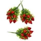 thumbnail image 5 of 3 piezas de plantas de fresa artificiales, tallos de fresa artificiales, ramas de fruta falsas, decoración para relleno de jarrón, 5 of 7