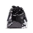thumbnail image 1 of EeaseMX Bolso bandolera con lentejuelas y cordón para mujer, bolso bandolera con cadena, bolso bandolera de un solo hombro, color negro, 1 of 7