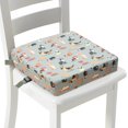 thumbnail image 1 of Dznils Asiento Booster para Mesa de Comedor, con Hebillas de Seguridad, Fondo Antideslizante, Perro Gris, 1 of 11