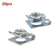 thumbnail image 2 of SPRING 20x Car License Plate Fastener Buckle Metal Screw 6mm Nut U-Type Clips Retainers, 2 of 8