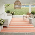 thumbnail image 5 of Safavieh Courtyard Caroline Striped Indoor/Outdoor Area Rug, Terracotta/Beige, 8' x 10', 5 of 15