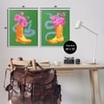 thumbnail image 4 of Stupell Industries Cowgirl Bouquets & Snakes Botanical & Floral Painting Gray Framed Art Print Wall Art, 24 x 30, Set of 2, 4 of 10