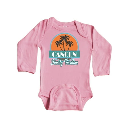 

Inktastic Cancun Family Vacation Matching Gift Baby Boy or Baby Girl Long Sleeve Bodysuit