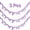 Purple, variant on Gogcaro 3 Pack, Red Satin Bow Garland Banner, Coquette Decor for Bachelorette Party, Bridal Shower Backdrop, Wedding Engagement Birthday Party Supplies, Photo Booth Props