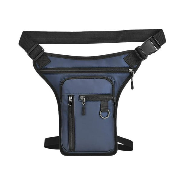 Bolsa de pierna para motocicleta rinonera para muslo rinonera para motocicleta correas de pierna desmontables y ligeras cremallera de Material PU Azul DYNWAVEMX Paquete de cintura Bodega Aurrera en li...