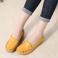 thumbnail image 5 of Fesfesfes Shoes for Women Round Toe Round Casual Flat Shoes Loafers Soft Bottom Casual Lightweight Peas Shoes 37(6), 5 of 9