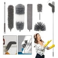 thumbnail image 1 of 5Pcs Telescopic Duster Duster Telescopic Duster Washable Microfiber Duster Telescopic Duster Kit Cobweb Duster Wolf Head Outdoor Broom, 1 of 5