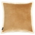 thumbnail image 2 of Safavieh Jordy 18" x 18" Modern Cotton Decorative Pillows, Camel/Natural, 2 of 4