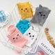 thumbnail image 5 of pstuiky Calcetines a rayas con diseño de gatito para mujer, calcetines cálidos para otoño e invierno, juego de 5 pares de calcetines a rayas de media caña con diferentes diseños., 5 of 9