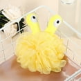 thumbnail image 6 of Unique Bargains 1 Pc Cartoon Bath Shower Loofah Sponge Body Puffs for Bathroom 5.51"x4.72" Yellow, 6 of 6