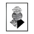 thumbnail image 1 of Designart Tropical Palm Leaf With Abstract Geometry Shapes I FLOAT FRAME WALL ART, 1 of 4