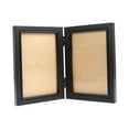 thumbnail image 3 of Lipstore Hinged Photo Frame Wood Rectangle Picture Frame 4x6 for Bedroom Desk Desktop Black Double Fold, 3 of 8