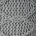 thumbnail image 5 of Noble House Round Plush Fabric Poufs, Gray, 5 of 6