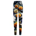 thumbnail image 5 of Compression Leggings for Women Autumn And Winter Artistic Printed Soft Stretchy Pants Green Fitness Clothing L, 5 of 5