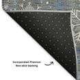 thumbnail image 5 of Addison Rugs Mayfield Premium Machine Washable Transitional Holiday Snowflake Gray Rectangle Rug, 2'6" x 3'10", 5 of 7