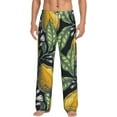 thumbnail image 2 of Picia Citrus Fruits Elegant Lemons Mens Soft Woven Cotton Elastic Waistband Sleep Pajama Pant Lounge Sleep Pant With Pockets And Drawstring-X-Large, 2 of 9