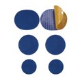 thumbnail image 2 of Sioweci 6Pcs Shoe Hole Patch Round 3 Sizes Self-Adhesive Wear Resistant Universal Sports Casual High Heel Shoes Upper Repair Sticker Kit Blue, 2 of 13
