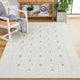thumbnail image 2 of SAFAVIEH Marbella Lorelle Diamond Area Rug, Ivory/Grey, 5' x 8', 2 of 8
