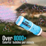 Bubble Machine Gun with Sound and Light, 2 in 1 Bubble Blaster - Rechargeable, Outdoor Summer Toy Rocket Bubble Gun for Kids, Birthday, Christmas, Wedding Party