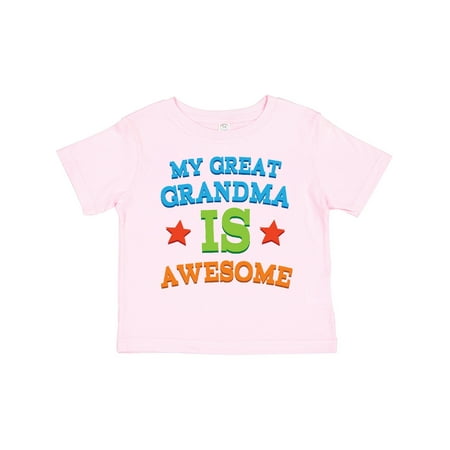 

Inktastic My Great Grandma is Awesome Gift Toddler Boy or Toddler Girl T-Shirt