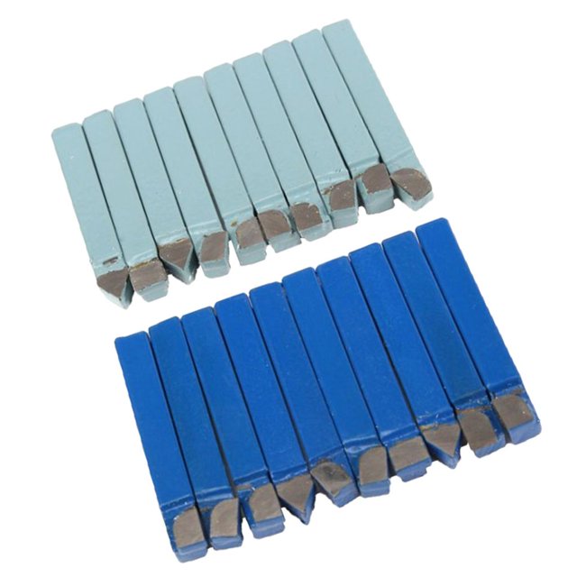 Fresa con punta de soldada 20x Azul para tornos ordinarios y tornos CNC 1: 4 pulgadas Baoblaze Herramienta para tornear tornos