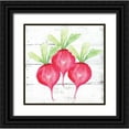 thumbnail image 1 of Seay, Anne 12x12 Black Ornate Wood Framed with Double Matting Museum Art Print Titled - Farm Fresh Radishes, 1 of 4