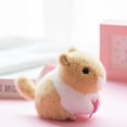 thumbnail image 3 of Stuffed Animals Bunny Toys Stuffed Animals Easter Decorations Bunny Rabbit Toys Soft Cartoon Rabbit Hamster Doll With Wagging Tail Interactive Toy For Children Present, 3 of 8