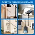 thumbnail image 6 of Godance 200 Pcs Hooks for Outdoor String Lights Clips, Square Clear Large Heavy Duty Light Hook Waterproof Adhesive Strips, Outside Hanging Rope Light Cable Cord Holders Organizer, 6 of 8