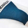 thumbnail image 3 of TANBOM Men's Bulge Enhancing Triangle Thong Nylon Underwear Blue XL 1-Pack, 3 of 6