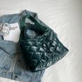 thumbnail image 2 of Bolso Bandolera para Mujer Nylon Algodón Acolchado Señoras Tote (Verde), 2 of 9