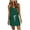 Green, variant on IROINNID Sundress For Women Casual Summer Fashion Waist Pocket Camis Sleeveless V-Neck Dress Short Solid Color Dress
