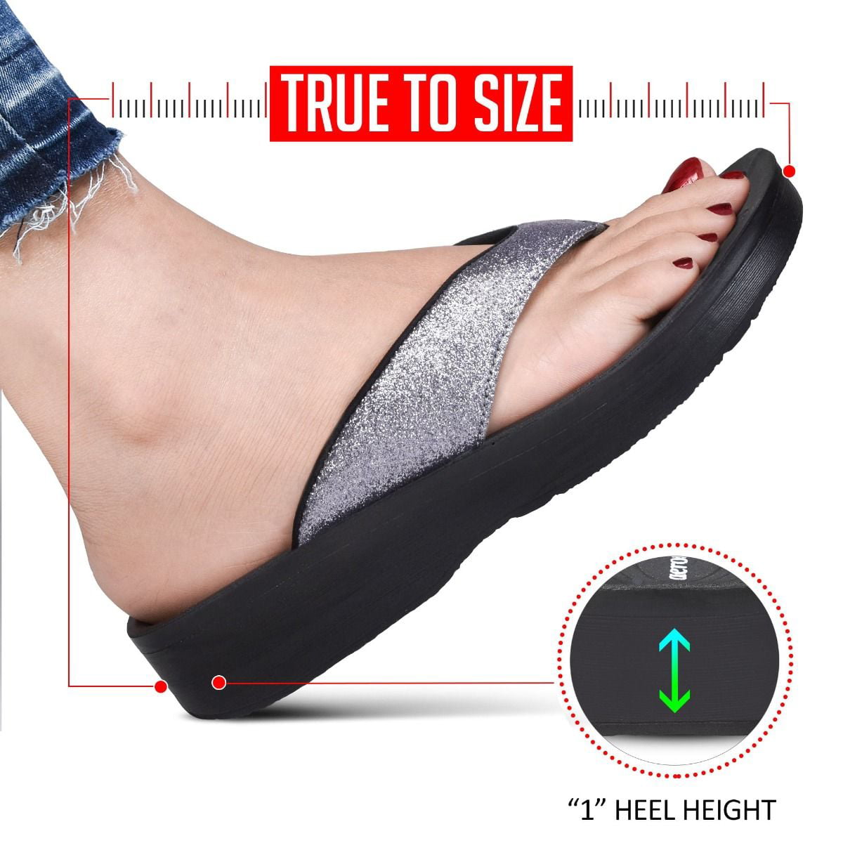 aerothotic original orthotic comfort thong style flip flops sandals for women with arch support for comfortable walk