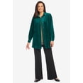 thumbnail image 3 of Woman Within Plus Size Velour Shirt, 3 of 6