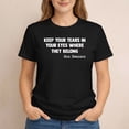 thumbnail image 2 of Ron Swanson Keep Your Tears in Your Eyes T-Shirt – Funny Quote Tee for Men & Women – Parks and Rec Fan Gift, 2 of 5