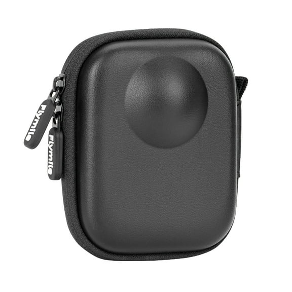 PU Small Storage Bag for DJI OSMO 360 Camera, Black PU Mini Carrying Protective Hard Shell Travel Storage Case for DJI OSMO 360 Camera Accessories