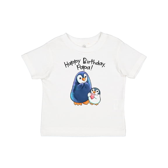 Inktastic Happy Birthday, Papa Cute Penguins Boys or Girls Baby T-Shirt