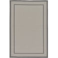 thumbnail image 1 of Unique Loom Outdoor Collection Transitional Indoor & Outdoor Casual Solid Tonal Border Area Rug, 3 Feet 3 Inch x 5 Feet, Gray/Dark Gray, 1 of 1