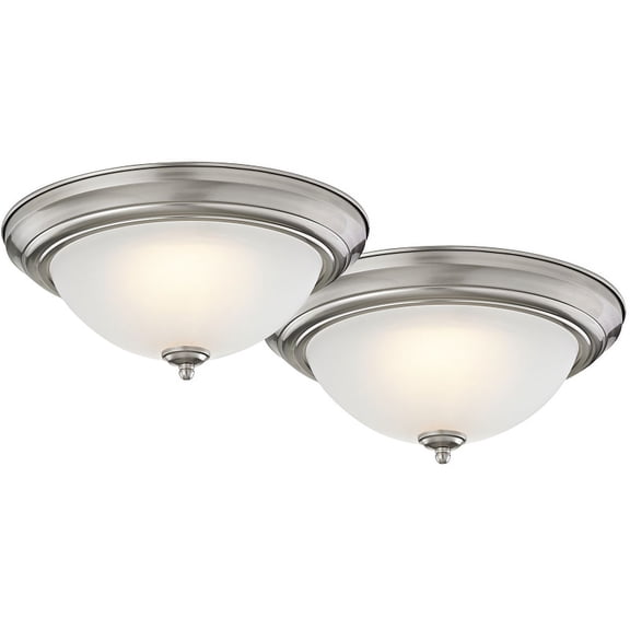 Boston Harbor Ceiling Light Fixture, 0.17 A, 120 V, 20 W, 2-Lamp, LED Lamp, 1500 Lumens, 3000 K Color Temp