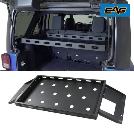 EAG Interior Rear Cargo Basket Rack Luggage Storage Carrier Fit for 2007-2018 Wrangler JK 4 Door Unlimited Sahara Sport Rubicon