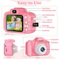 thumbnail image 3 of Rirool HD Kids Digital Camera for Girls 3-12, 13MP Video & Photo Camera with 32GB SD Card, Selfie Camera for Toddlers, Best Birthday Gift for 3-10 Year Old Girls (Pink), 3 of 9