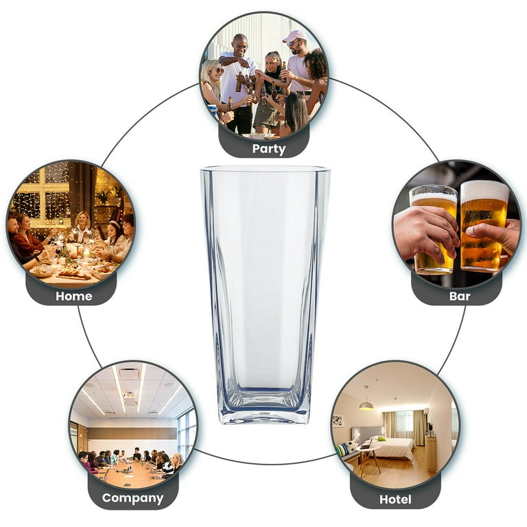 10oz clear plastic cups Chef 101 10 oz Clear Plastic Tumbler - 3" x 3" x 3 3/4"