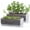 Clear, variant on 12 Inch Window Box Planter, Rectangle Plastic Herb Planter with Drainage Holes and Saucer, Indoor Succulent Cactus Vegetable Pot for Windowsill, Garden Balcony, Clear, Set of 2, 76-X-D-2