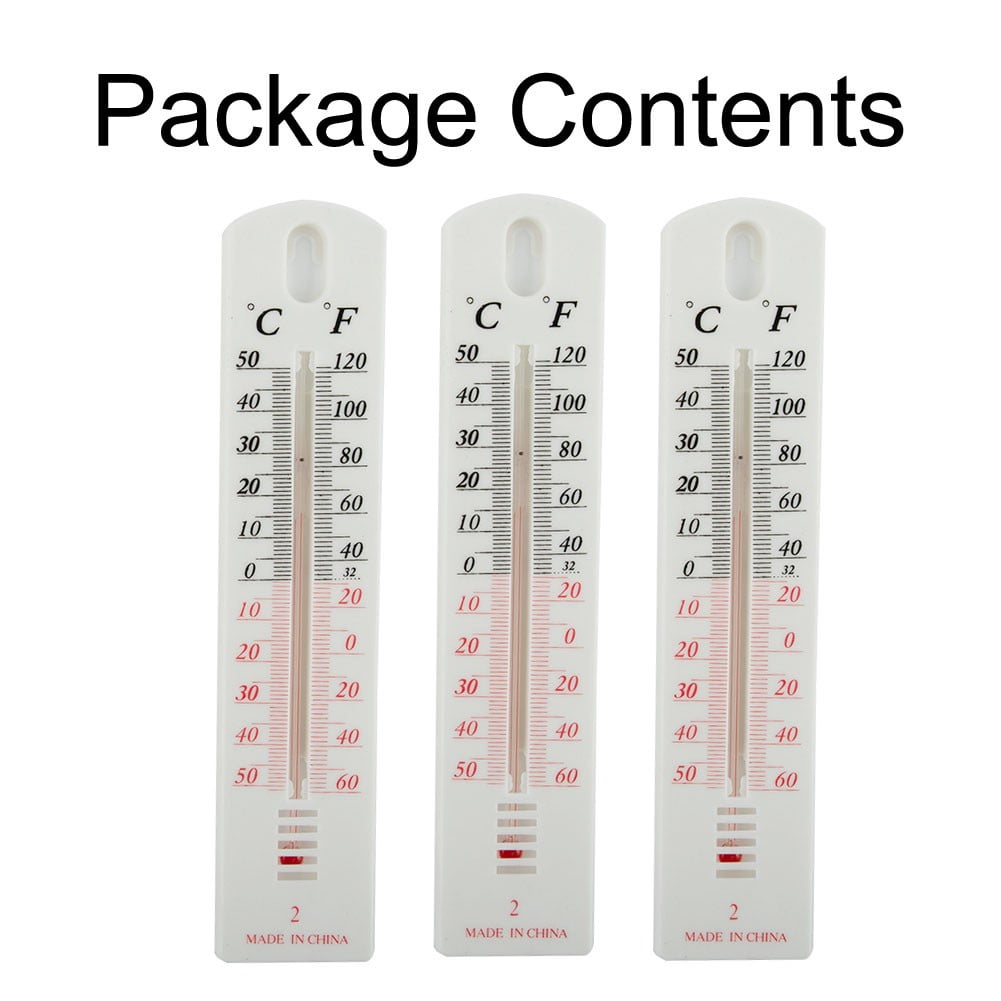 Gerich Analog Thermometer Mercury Free Celsius Fahrenheit Reading Scale  Home, Indoor Outdoor Room Garden Thermometer Thermometer 3 Pcs 