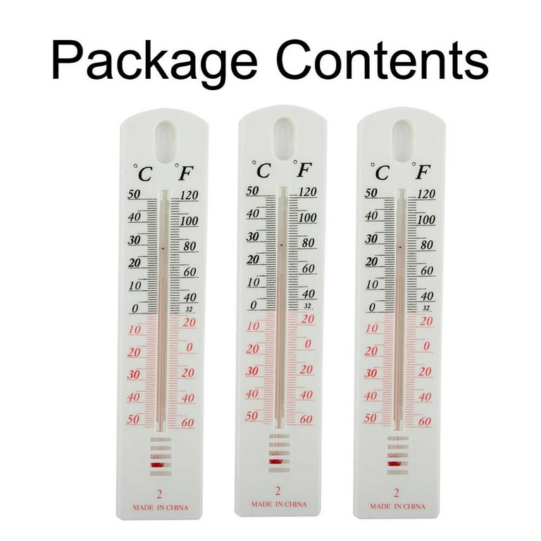 12'' Outdoor Thermometer Large Numbers - Premium Steel Thermometer Outdoor  Indoor Decorative 2 in 1 Thermometer Hygrometer, Hanging Wall Thermometer
