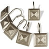 Better Homes and Gardens Mahogany & Antique Nickel Set of 12 Shower Curtain Hooks