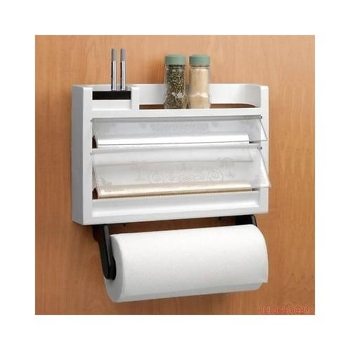 Chef Buddy The Ultimate Kitchen 3 In 1 Dispenser Paper Towel Holder Walmart Com Walmart Com