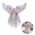 thumbnail image 1 of Costume Set Angel Devil Cosplay Prop for Kids with Wing Mesh Cloth and Bow for  Carnival Themed Cosplay Party Accessories, 1 of 6