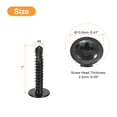 thumbnail image 2 of Tornillos autorroscantes de cabeza Phillips Uxcell, 100Pcs #8x1" Tornillo para chapa metálica, 2 of 4